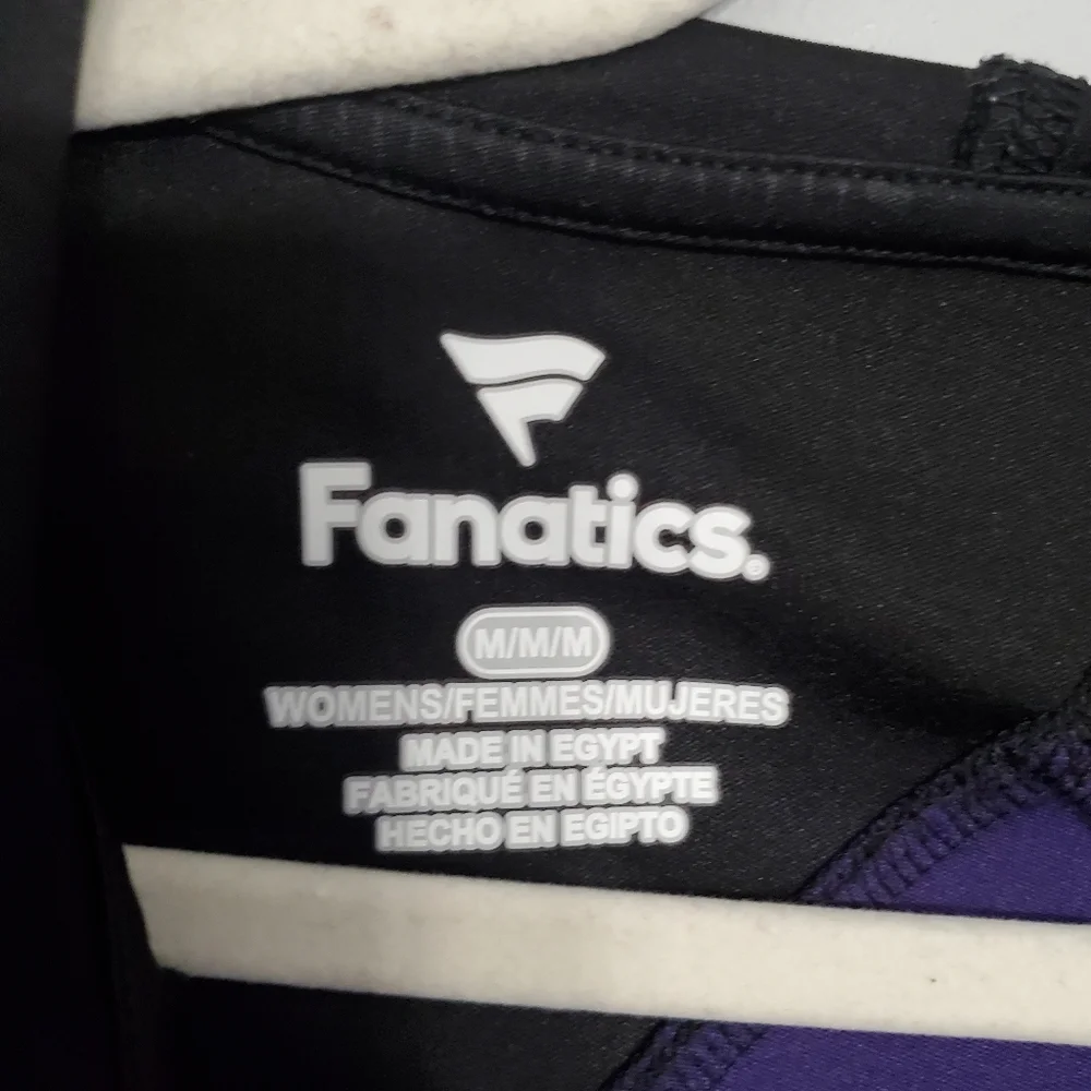 Fanatics Woman's Purple & Black Baltimore Ravens Zip-Up Hoodie Sz M Activewear - Picture 13 of 15